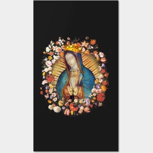 Our Lady of Guadalupe Virgin Mary Catholic Mexico Mexican Posters and Art